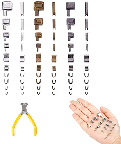 Reißverschluss Reparatur Set, Reißverschluss Reparatur Metall, Reparatur von Reißverschlusses aus Zinklegierung für Reparatur Defekter Reißverschlussschieber für Jacke, Gepäck, Schlafsack(Legierung)