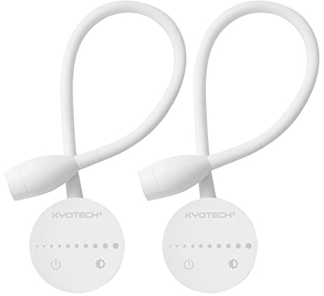 Leselampe Wandmontage Led Bettleuchte Berührungsschalter Dimmbare Schwanenhals Lampe Bett Leseleuchte Warmweiße Bettlampe mit Schalter Und Steckerkabel Schwarz /Weiß 2er Set, 320Lm / 3000K / 4W