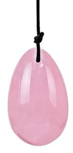 3Pcs/Set Natural Rose Quartz Yoni Egg Women Kegel Exercise Jade Egg Vaginal Muscle Tightening Ben Wa Ball Kegel Egg with Box,1 Medium Egg