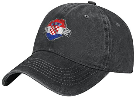 YINGD Unisex Baseballkappe Kroatien Flagge Verstellbare Baseballkappe Atmungsaktiv Sonnenhut für Erwachsene Frauen Herren, #898, One size