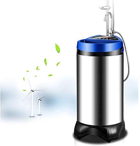 CUPLES Scaldacqua istantanea per Doccia, Scaldabagno istantaneo 2000W, Macchina da Bagno elettrica Mobile da 220 V, per Bagno, Cucina, Campeggio, Giardino, Esterno, 100L (Color : Blu)