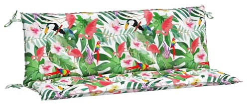 vidaXL Gartenbank-Auflagen 2 STK. Mehrfarbig 150x50x7 cm Stoff