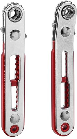 Treki 2pcs Mini Clé à Cliquet à 90 Degrés Cliquet Tournevis avec Poignée Hexagonale 1/4 Mini Tournevis Décalé Réversible à Cliquet Tête Plate + Coude pour Réparation Outils à Main