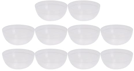 FRCOLOR 30Pcs Facial Mask Bowls 2.36 Inch Small Plastic Mixing Bowls for Skincare Essential Oil Beauty Use Translucent Pvc Cosmetic Bowls