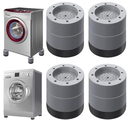 Txeouse 4 Piezas Almohadillas para Pies de Lavadora Amortiguador de Vibraciones para Lavadoras Universal Tacos Antivibracion Lavadoras para lavadora y secadora, Repuesto para Reducir Ruido