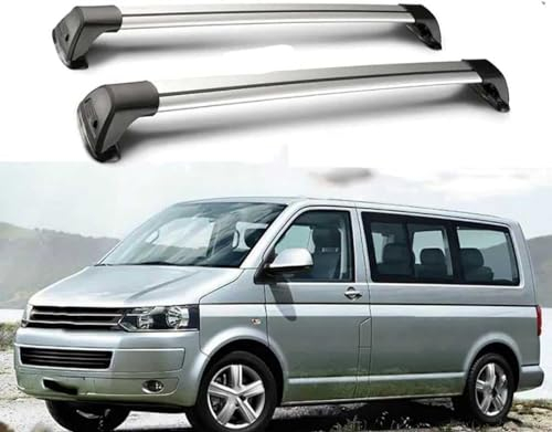 YPZJXQXQ 2 Stück Dachträger für VW California Transporter Shuttle T5 T6 2015++, Relingträger, Fahrradträger, Dachboxen, Skihalter Tragkraft 75 kg