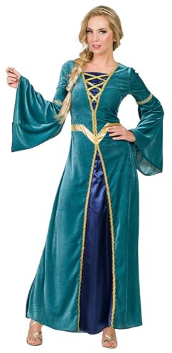 Boland - Disfraz de princesa medieval para mujer, disfraz para fiestas temáticas o carnaval, reina