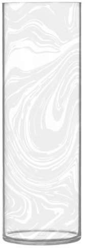 Marmorwelle (8) Kunststoffvasen für Blumen, 30 x 9 cm, unzerbrechliche Vasen für Zuhause, Esstisch, Bücherregal, Bibliotheksdekoration