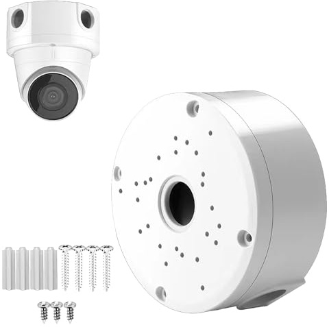 PUYREEINN 1 caja de conexiones para cámara domo, soporte de cámara de seguridad, soporte para cámaras de vigilancia IP CCTV, soporte de cámara de plástico ABS