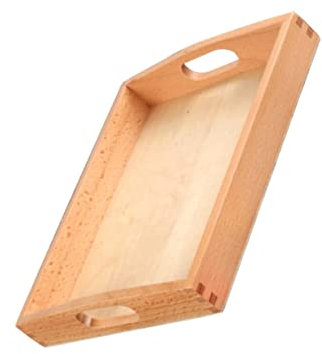 Cabilock Serviertablett Aus Holz Organizer-tablett Für Bastelarbeiten Stabiler Behälter Für Kinderaktivitäten Geeignet Für Klassenzimmer Und Heimunterricht