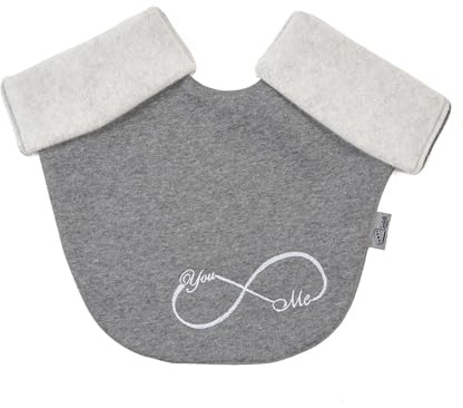 Goldi-Design partnerhandske av dubbel fleece – tillverkad i Tyskland –, You & Me ljusgrå, One size