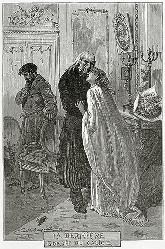 FIKAGXQGT Images Affiches d'Art Murales sur Toile Portrait Tableaux La Dernière Gorge du Calice de Frédéric Théodore Lix Art Poster Mural Pour les Décorations pour la Maison 60x90cm