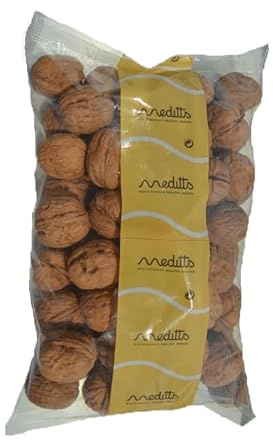 Meditts - Nueces con Cáscara 500 gr | 100% Naturales | Sin Sal ni Conservantes | Ricas en Omega 3, Proteínas y Fibra | Fruto Seco Saludable y Energético | Apto para Dietas Keto y Vegetarianas