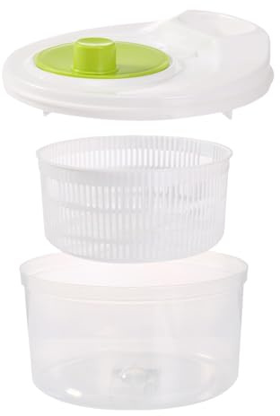 Centrifuga per insalata per verdure – Asciugatrice per frutta piccola, rondella e centrifuga, strumento manuale per la preparazione 'insalata | Asciugatrice con manovella per pulire e