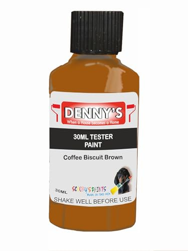 Premium Interior Wall & Ceiling Emulsion Paint – Coffee Biscuit Brown – Rich Matt Finish, Durable & Washable, Low Odour, Ideal for Living Rooms, Bedrooms & Hallways (30ML Tester Bottle)