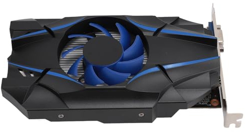 Denash Scheda Grafica GT1030 2GD5, Scheda Video da Gioco VGA Multimediale HD da 2 GB GDDR5 64 Bit PCI Express 2.0 16X HD con Ventola di Raffreddamento, per PC Desktop Lavoro Film Video