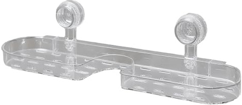 Unique Floating Bathroom Shelf - Over Tap Wall Basket | Waterproof Suction Cup Tray, Versatile Washbasin Shelf for Face Wash, Tools, Shaving Kits, Shower Accessories, Utility Rack