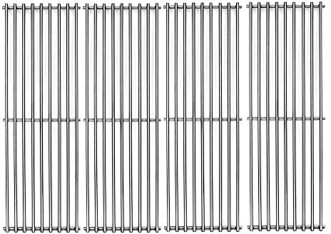 Votenli S6602D (4 Stück) Edelstahl Grillroste für Broil King Baron 320, 340, 420, 440, 490 und Huntington 2122-64 2122-67 6020-54 6020-57 6020-64 Broil-Mate, Sterling, Grill