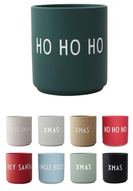 Design Letters Lieblingsbecher HO HO HO | Weihnachtstassen Ideal für Weihnachtsdeko, Weihnachtsgeschenke für Frauen & Männer, Tischdeko Weihnachten | Porzellan Weihnachtstasse | Kaffeetassen 250 Ml