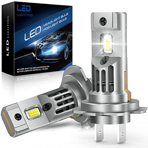 SHINYY Ampoules H7 LED 110W 22000LM, [2025 Nouveau] 6500K Blanc 12V Lampes Led H7 Phares Voiture Anti Erreur H7 Feux de Croisement Route, pour Rechange Halogène et Xenon(Pack de 2)