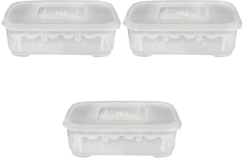 POPETPOP 3stücke Transparente Brutbox Für Reptilien Inkubator Für Schlangen Eidechsen Und Mehr Mit Thermometer Ei-kapazität Leicht Zu Reinigen Für Einfache Beobachtung Und Mehrfach