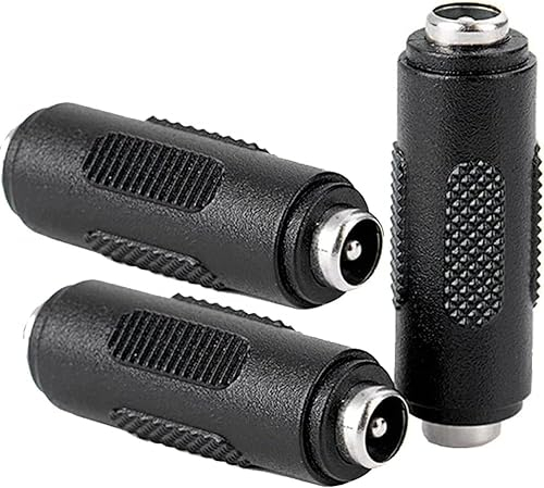 BIVOFU 3 Stück DC 5,5 x 2,1 mm Buchse auf Buchse Netzstecker, DC Buchse, DC Adapter, Buchse auf Buchse Kupplungsadapter für CCTV, Einfache Installation, Vielseitige Anwendung