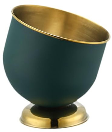 F Fityle Secchiello per Ghiaccio Contenitore per Ghiaccio Creativo, Pratico Secchiello per Il Raffreddamento della Birra Accessori per Bar per, Verde Scuro, Altezza 20 Cm