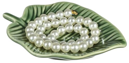 Healvian Plateau à Bijoux Élégant Céramique Assiette à Bagues Multifonction Fourniture De Bibelots Pour Maison