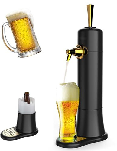 Dispensador De Cerveza, Dispensador De Espuma Fina Portátil con 40000/vibración De Frecuencia Inferior, Convierte Cualquier Lata O Botella En Draft, para El Regalo De Su Hijo, Su Hijo, Regalo