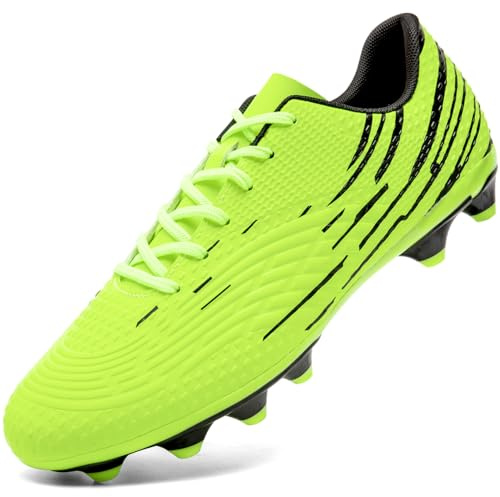 DimaiGlobal Botas de Fútbol Hombre Zapatos de Fútbol con Tacos Altos para Césped Natural e Indoor Antideslizantes para Entrenamiento y Fútbol Sala Zapatillas de Fútbol