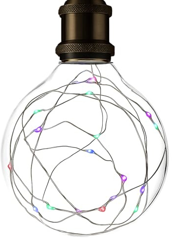 BELL Lighting E27 RGB Colour Changing LED Fairy Light Bulb Decorative Globe | Decorative E27 RGB LED fairy light bulb with colour changing glow for table lamps, bedrooms, parties and mood lighting.