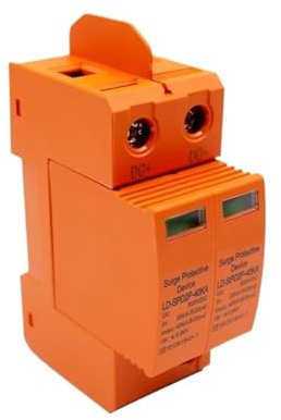 CE Approved 2P DC 500V 1000V 20-40KA SPD House Surge Protector Protective Arrester Device Din Rail Lightning Protection(500VDC)