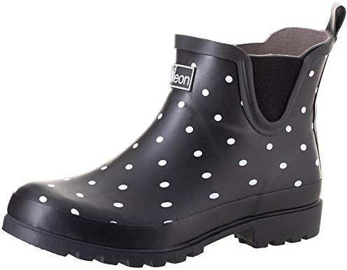 Jileon Ankle Height Wellies for Women - Wide Foot EEE Fit - Ideal for Wide Calves and Feet