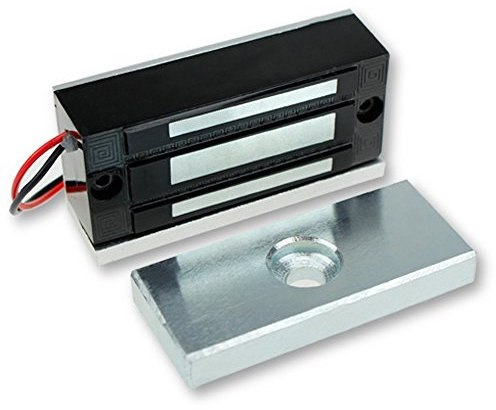 LIBO Electric Magnetic Lock 60KG/130lbs Access Control Electronic Metal Door Lock DC12V Fail Safe NC Type for Security System Single Door