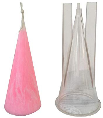 courti Moules à Bougie en Plastique en Forme de Pyramide pour fabriquer Vos Propres Bougies