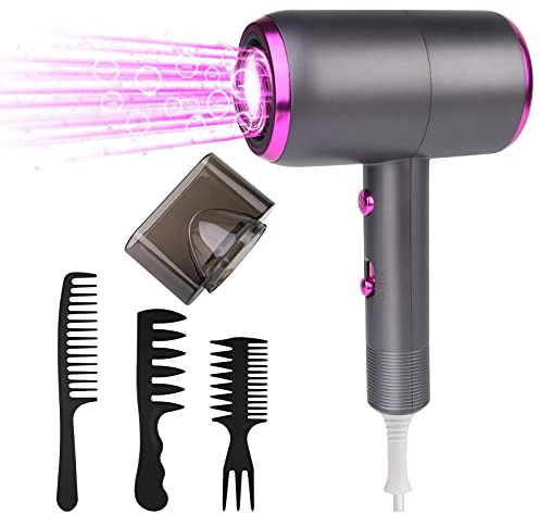 Flintronic Föhn, Fön, 1800W Föhn Ionen Haartrockner AC Motor, Haarfön, Reisefön Hair Dryer mit 1 Diffusor | 2 Heiz & 2 Geschwindigkeitsstufen