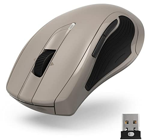 Hama Ratón inalámbrico para Ordenador con 7 Botones, ratón láser silencioso para PC, portátil y portátil para diestros, 600/1200/3200 PPP, Windows 11/10/8/7/Vista/XP, Mac Azul