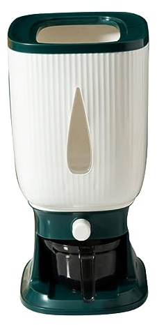Angoily Contenitore per riso per cereali, dispenser per cereali, secchiello per riso, per cucina, alimenti per animali domestici, frutta secca, verde, 20 kg