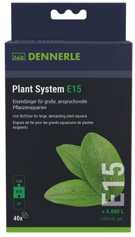 Dennerle Plant System E15, 40 Stück - Eisendünger für große, anspruchsvolle Pflanzenaquarien