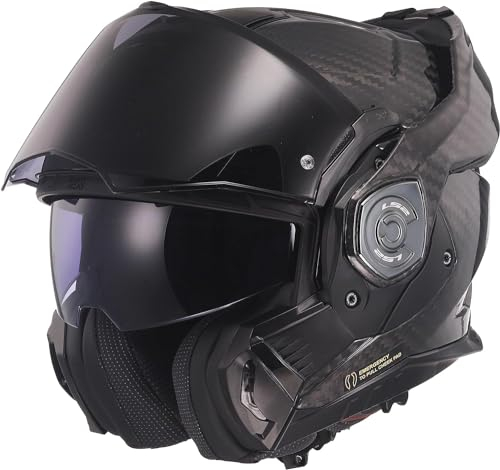 LS2, Casco moto modulare ADVANT X CARBON Gloss Carbon, S