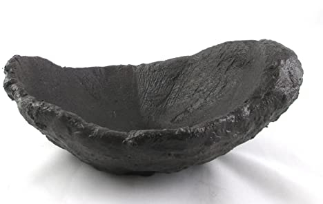 generisch Bonsaischale Bonsai Schale Bogenschale Pflanzschale oval anthrazit 22x16x8cm (21325)