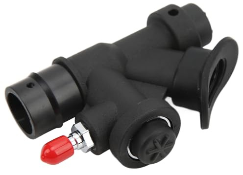 KIMISS Bcd Power Inflator Scuba Bcd Power Inflator Nylon Kupfer Scuba Diving Universal 45 Grad Oral Power Inflator K-förmiges Ventil Überdruckventil für Standard 1 Zoll Schlauch