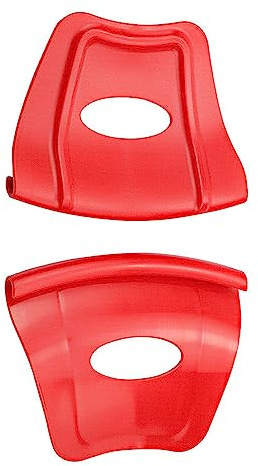 Baceyong Protectores de llanta de instalación de neumáticos de motocicleta, protección de llanta de instalación de neumáticos de motocicleta ATV Quad, rojo
