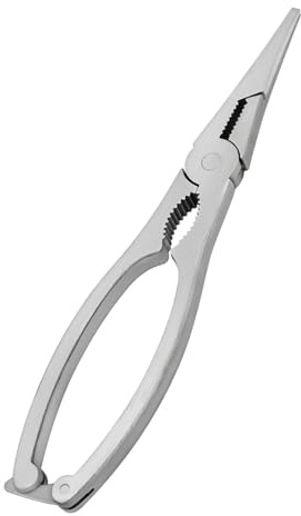 Colcolo Leg Nutcracker Tool Nutcracker Sheller Stainless Steel Kitchen Opener Pincer for Nuts Lobster Seafood Oysters