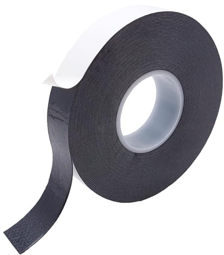 ArmaKit Ruban adhésif auto-amalgamant de 19 mm de long - 10 m - Noir - Ruban d'étanchéité pour fuites - Ruban isolant noir haute tension - Pour réparation solide