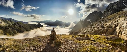 Cuadro panorámico sobre gavarnie – Made in France – Cuadro de cristal acrílico 120 x 50