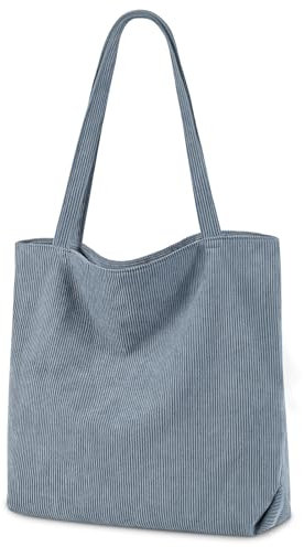 benpen Cord Uni Tasche Shopper Damen,Beige Schule Handtasche Groß Schultasche Umhängetasche Tote Bag Unitasche Arbeitstasche mit Reißverschluss Fächern,Geschenk für Sie Damen Muttertagsgeschenke
