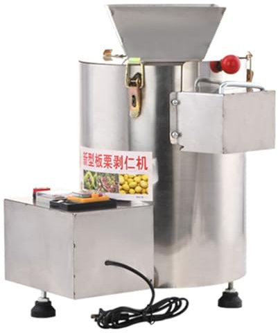 Peladora de castañas Cascanueces, automática, cono, artefacto para pelar, eléctrica doméstica, para pelar granos, pinzas de nueces(18-knife disk),220Vplug-in