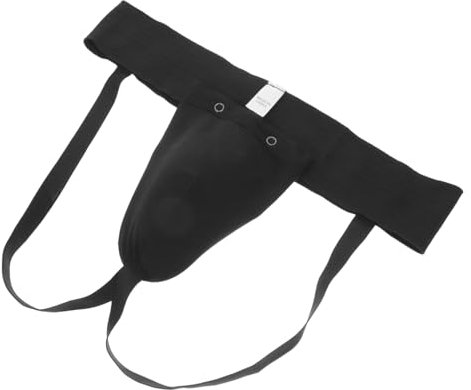 GAROZATION Elastischer Hüftgurt Für Männer Tiefschutz Mit Hochdichtem Kern Für Boxen Karate Taekwondo Verschleißfester Schrittschutz Wiederverwendbarer Trainings-schutzhose Bequemer Schutzgur