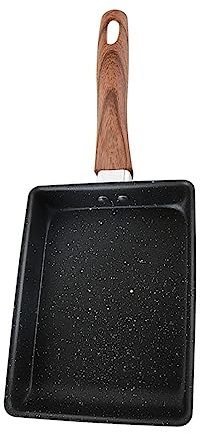 HOLIDYOYO Padella Antiaderente Quadrata Da Mini Padella Leggera Per Frittate e Uova Facile Da Pulire e Trasportare Per Escursioni e Barbecue